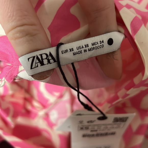 Printed tie top pink/white - Picture 5 of 5